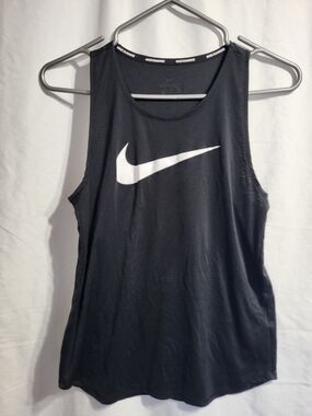 Nike Running Dri-FIT Black Tank, Size Small